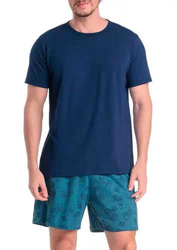 Pijama Masculino Curto Espaço Pijama 4030026