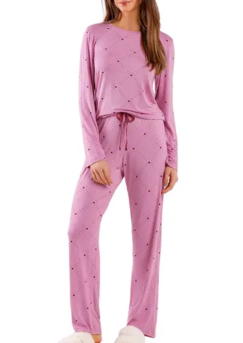 Pijama Feminino Longo Cor com Amor 2010560