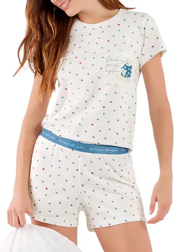 Pijama Feminino Curto Cor com Amor 2010622