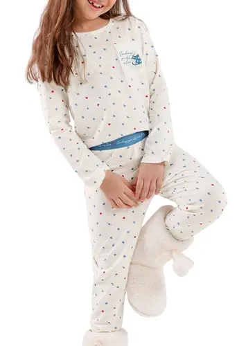Pijama Infantil Menina Longo Cor com Amor 2050116