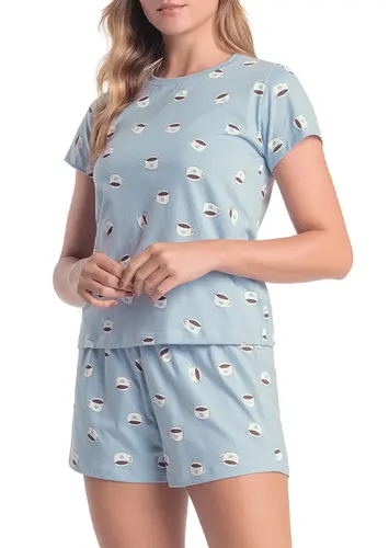 Pijama Feminino Curto Espaço Pijama 4010302