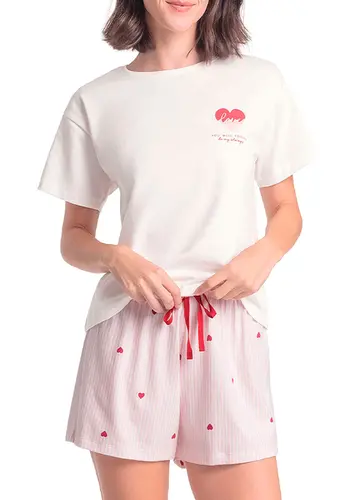 Pijama Feminino Curto Espaço Pijama 4010306