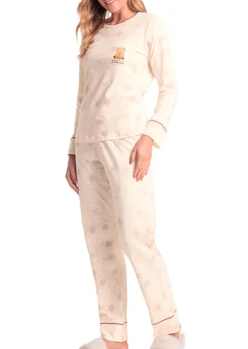 Pijama Feminino Longo Espaço Pijama 4010297