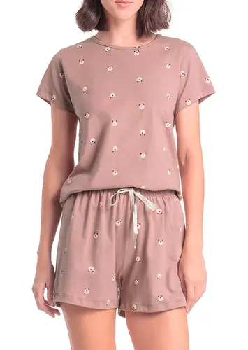 Pijama Feminino Curto Espaço Pijama 4010308