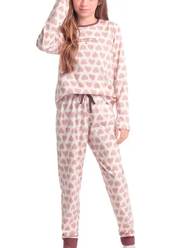 Pijama Infantil Menina Longo Espaço Pijama 4050053