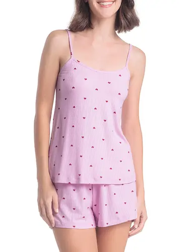 Pijama Feminino Curto Espaço Pijama 4010325