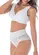 Look Sutiã sem Aro e sem Bojo Rantelli Demillus 61227 Taça B + Calcinha Hot Pants Aubade Demillus 57488