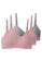 Kit com 3 Sutiãs sem Aro e sem Bojo Liz 71710 Taça B