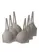 Kit com 3 Sutiãs com Aro e Bojo Liz 51381 Taça D