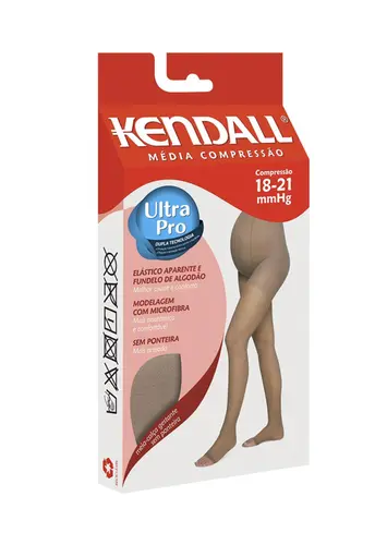 Meia Calça Gestante Kendall Média Compressão sem Ponteira