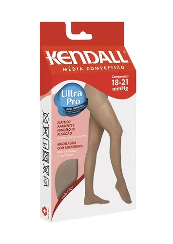 Meia Calça Kendall Média Compressão com Ponteira