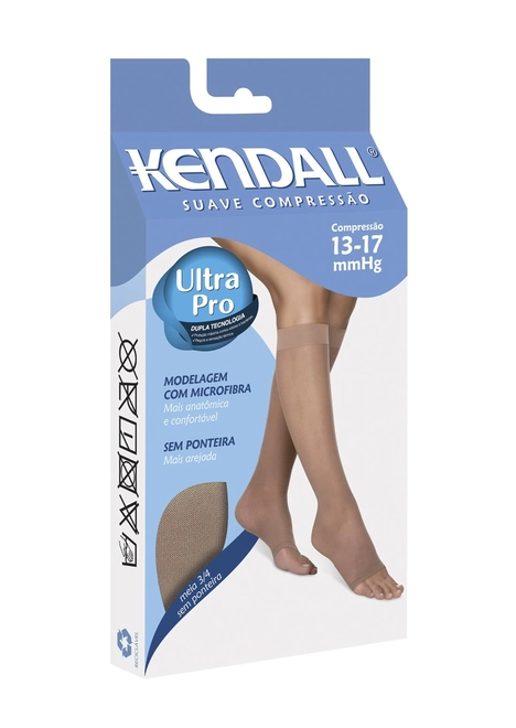 Meia 3/4 Kendall Suave Compressão sem Ponteira