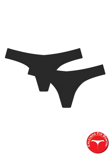 Kit com 2 Calcinhas Fio Dental Bonjour Kt37870