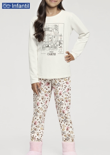 Pijama cor com amor infantil Clearance