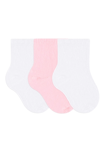 Kit 3 Pares de Meias Infantil Cano Médio Selene 1355-001