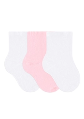 Kit 3 Pares de Meias Infantil Cano Médio Selene 1355-001