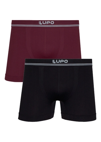 Kit com 2 Cuecas Boxer Lupo 436-088 loading=
