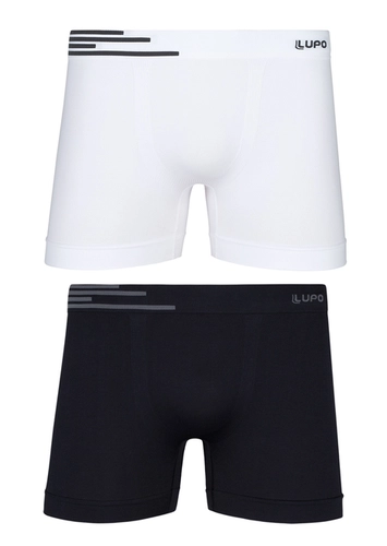 Kit com 2 Cuecas Boxer Lupo 436-088