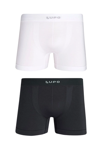 Kit com 2 Cuecas Boxer Lupo 436-088