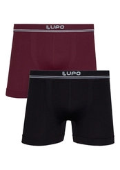 Kit com 2 Cuecas Boxer Lupo 436-088