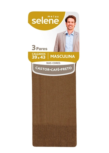 Kit 3 Pares de Meias Social Selene 8500-300