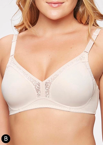 Sutiã sem Aro e sem Bojo N Triumph Lady Form Lace 24755 Taça B