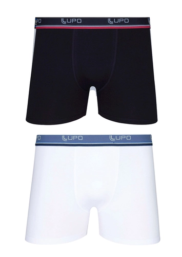 Kit com 2 Cuecas Boxer Lupo 523-088