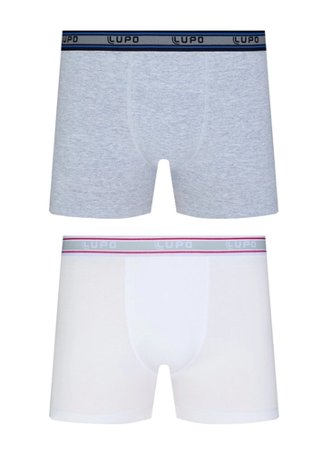 Kit com 2 Cuecas Boxer Lupo 523-088