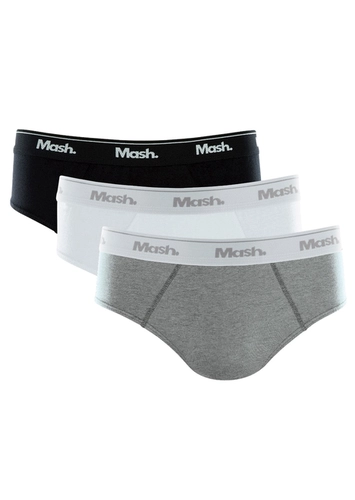 Kit com 3 Cuecas Slip Mash 010.04