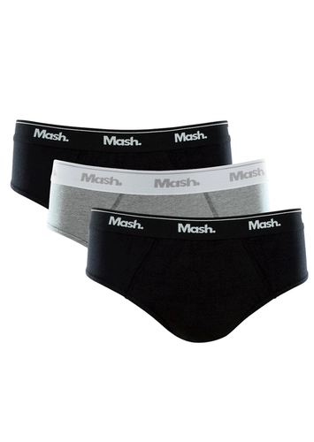 Kit com 3 Cuecas Slip Mash 010.04
