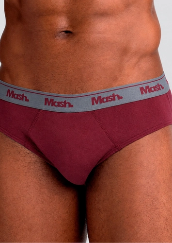 Kit com 3 Cuecas Slip Mash 010.04