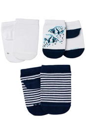 Kit 3 Pares de Meias Infantil Cano Curto Lupo 2630-089
