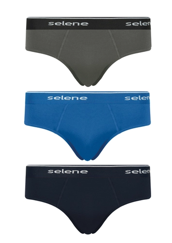 Kit com 3 Cuecas Slip Selene 11900-001 loading=