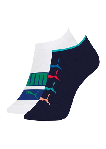 Kit 2 Pares de Meias Infantil Cano Curto Puma 2755-002/001