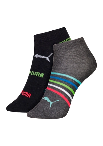 Kit 2 Pares de Meias Infantil Cano Curto Puma 2755-002/001