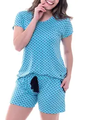 Pijama Feminino Curto Podiun 225036