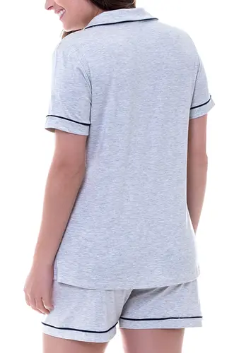 Pijama Feminino Curto com Abertura Podiun 225030