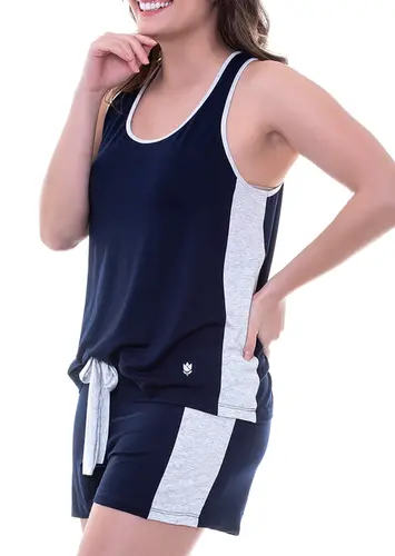 Pijama Feminino Curto Podiun 225032