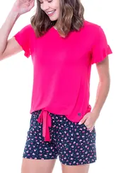 Pijama Feminino Curto Podiun 225040