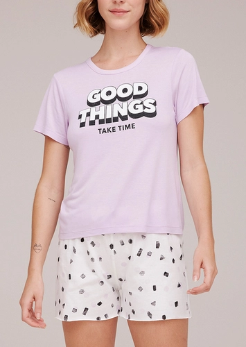 Pijama Feminino Curto Hering 7byq