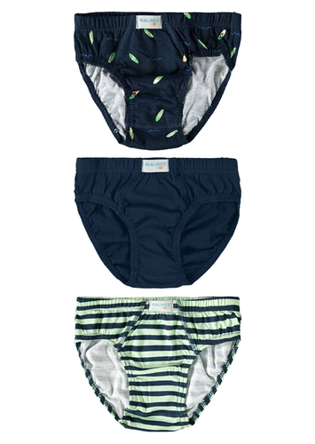 Kit com 3 Cuecas Infantil Slip Malwee 1000090623