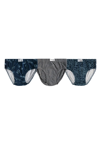 Kit com 3 Cuecas Infantil Slip Malwee 1000090623