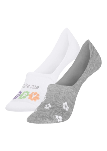 Kit 2 Pares de Meias Sapatilha Invisível Selene 7380-001
