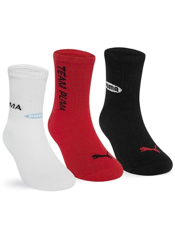 Kit 3 Pares de Meias Infantil Cano Longo Puma 2720-001