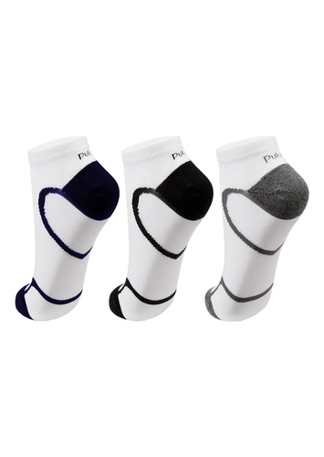 Kit 3 Pares de Meias Cano Curto Puket 8548