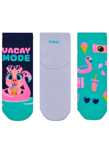 Kit 3 Pares de Meias Cano Médio Puket 7201 loading=