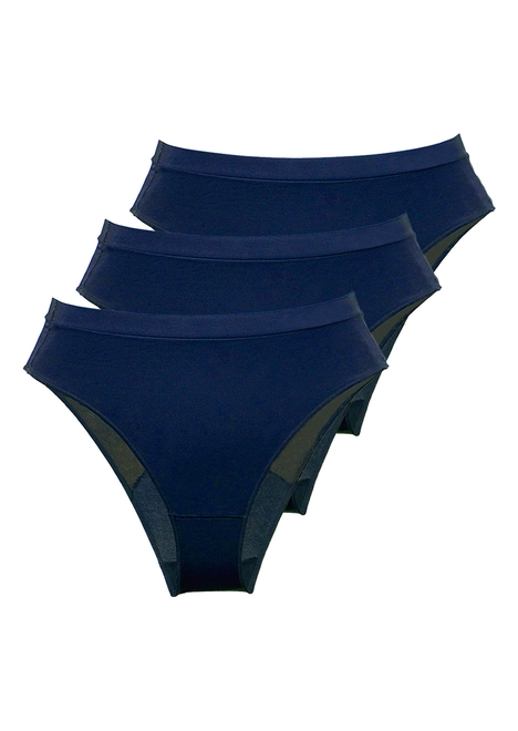 Kit com 3 Calcinhas Demillus 26826 Colorido