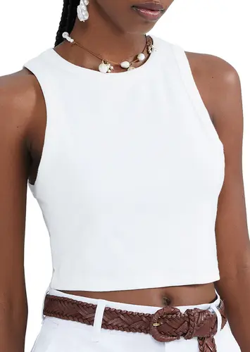 Blusa Feminina Regata Cropped Hering 4aj0
