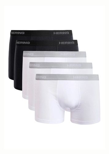 Kit com 5 Cuecas Boxer Hering 77qu