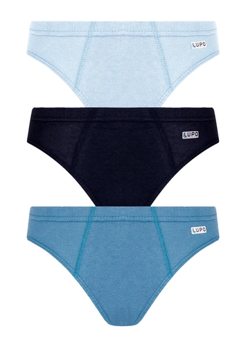 Kit com 3 Cuecas Infantil Slip Lupo 140-089